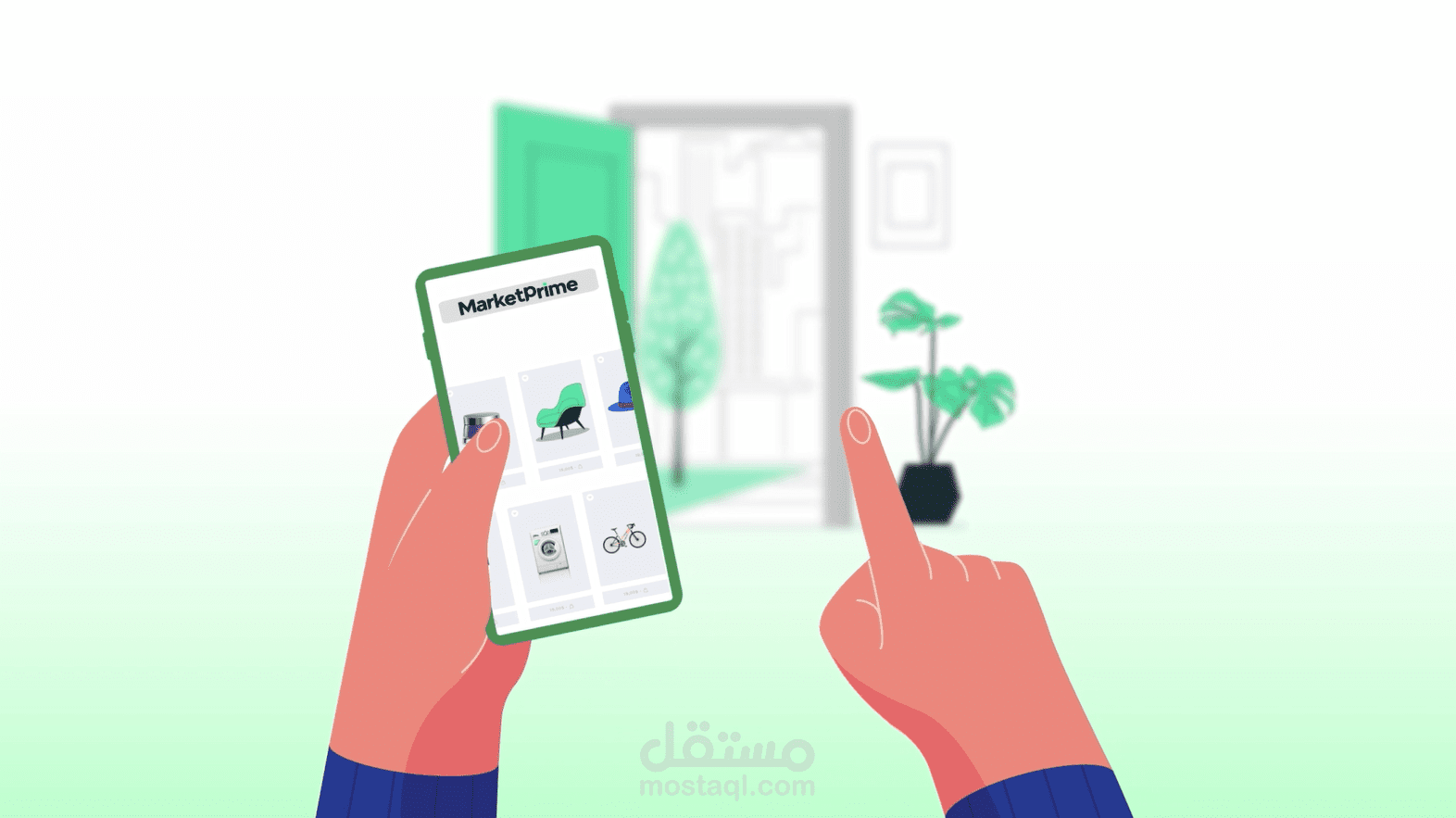 تصميم فيديو موشن جرافيك (Marketprime)