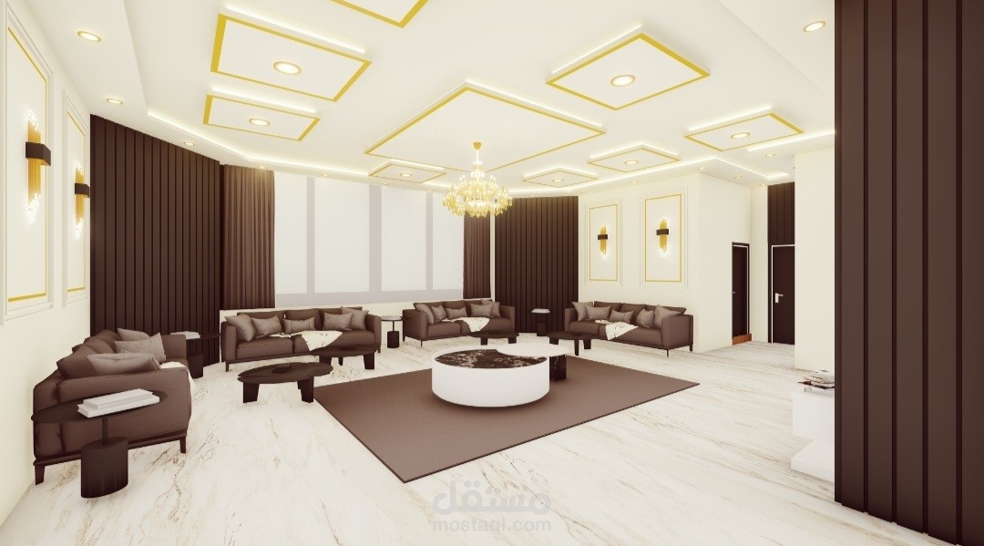 تصميم داخلي لمشروع فيلا سكنية