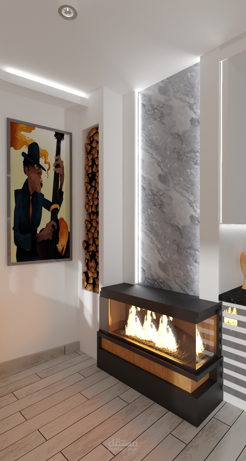 تصميم داخلي لمطبخ حديث