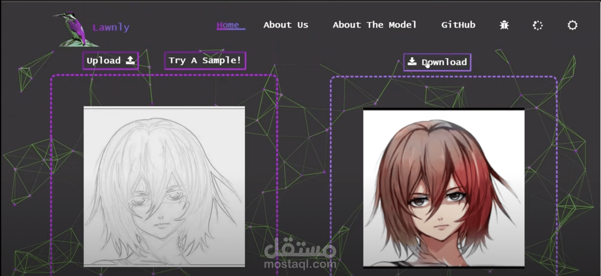 Colorize gray anime image