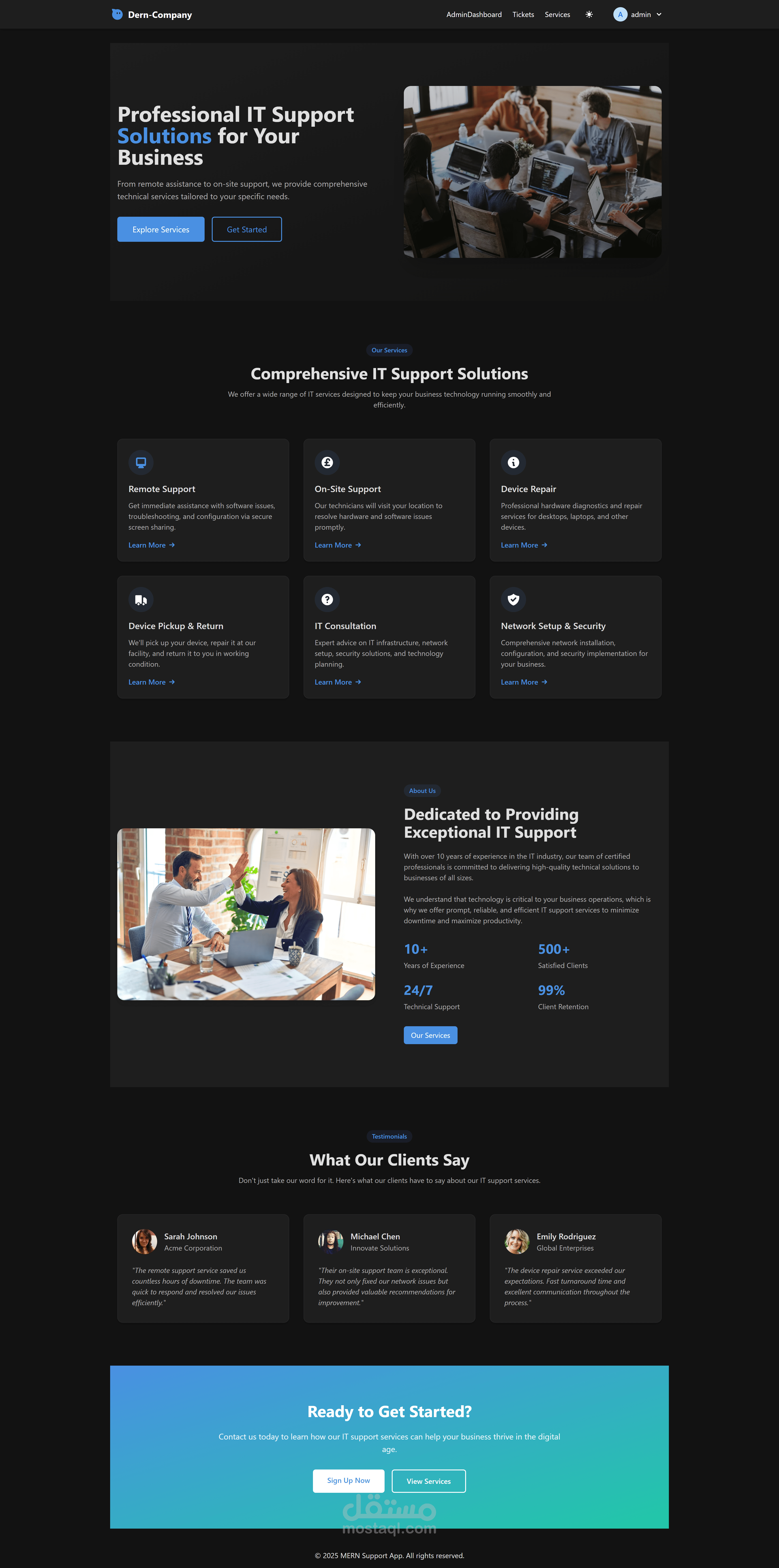 DERN Support Ticket Application