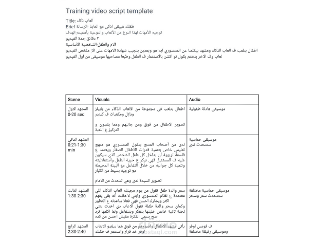 عمل نص لفيديو