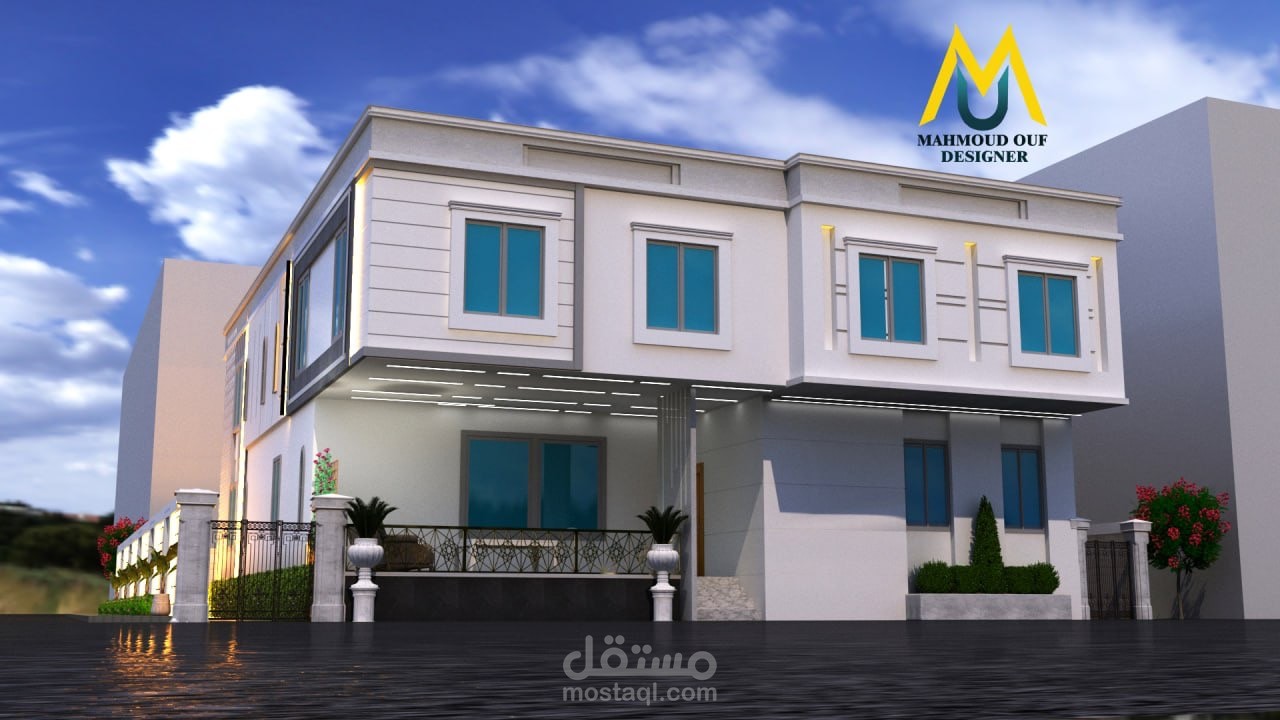 تصميم وجه فيلا بجده