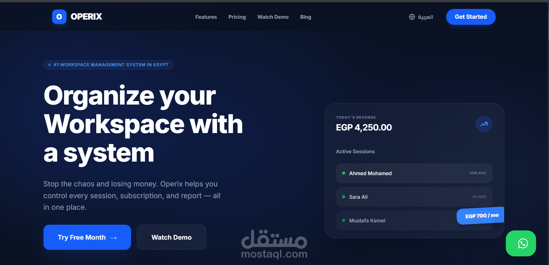 Operix - Workspace Management SaaS Platform