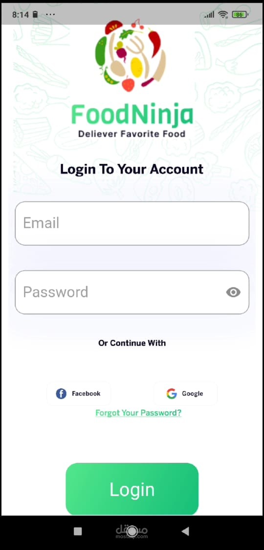 food delivery app