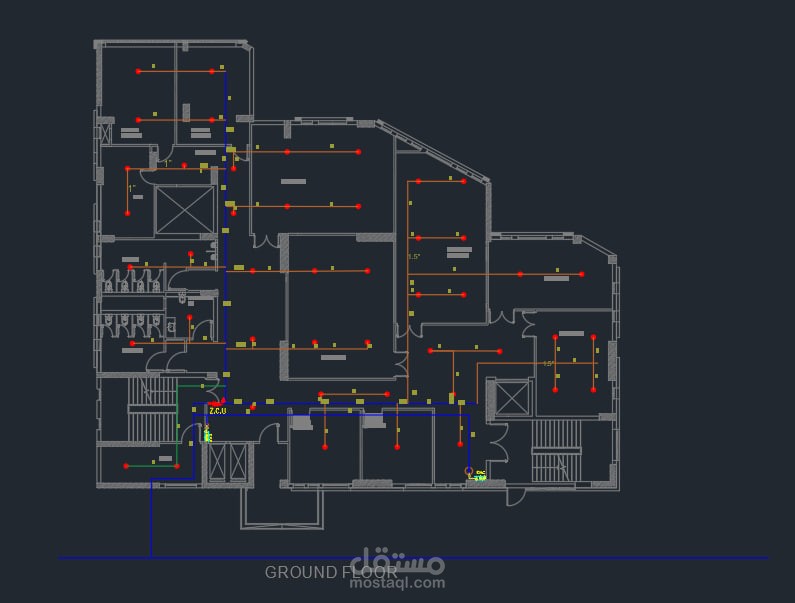 تصميم HVAC System design  ,fire fighting System