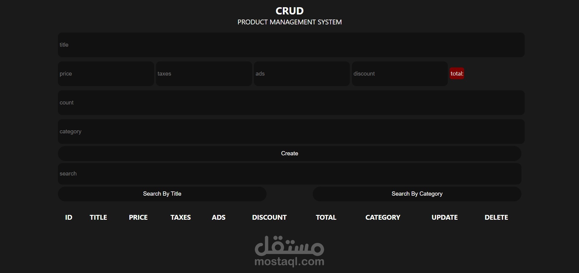 product management system