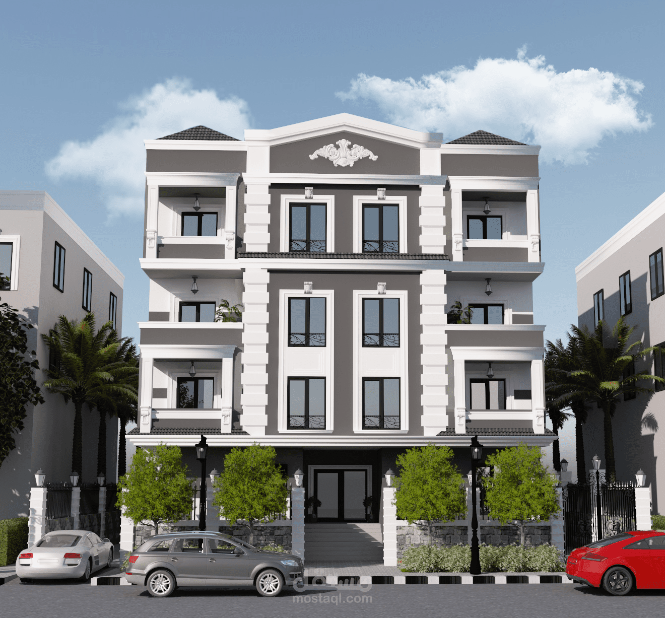 تصميم واجهة فيلا سكنية