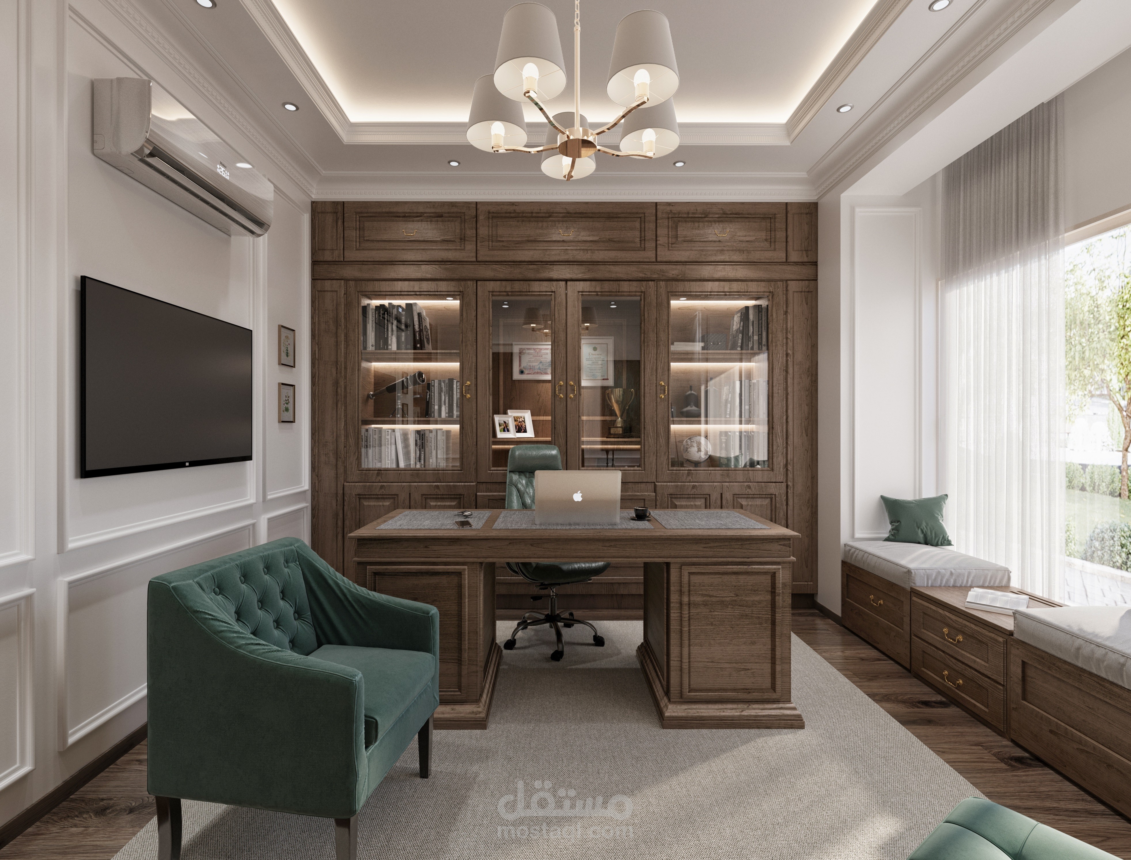 مكتب على الطراز النيوكلاسيك