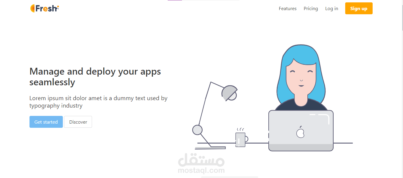 موقع بسيط ولكن اكثر احترافية
