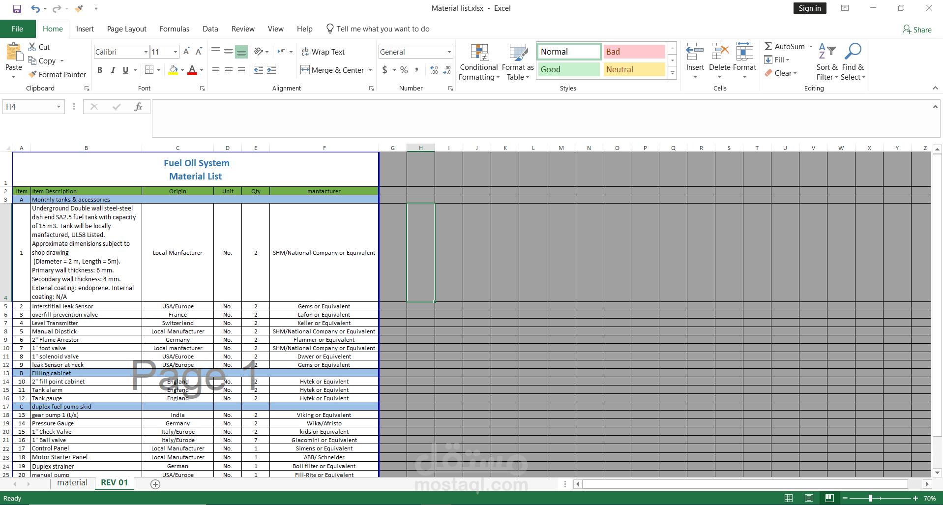 Technical office work
