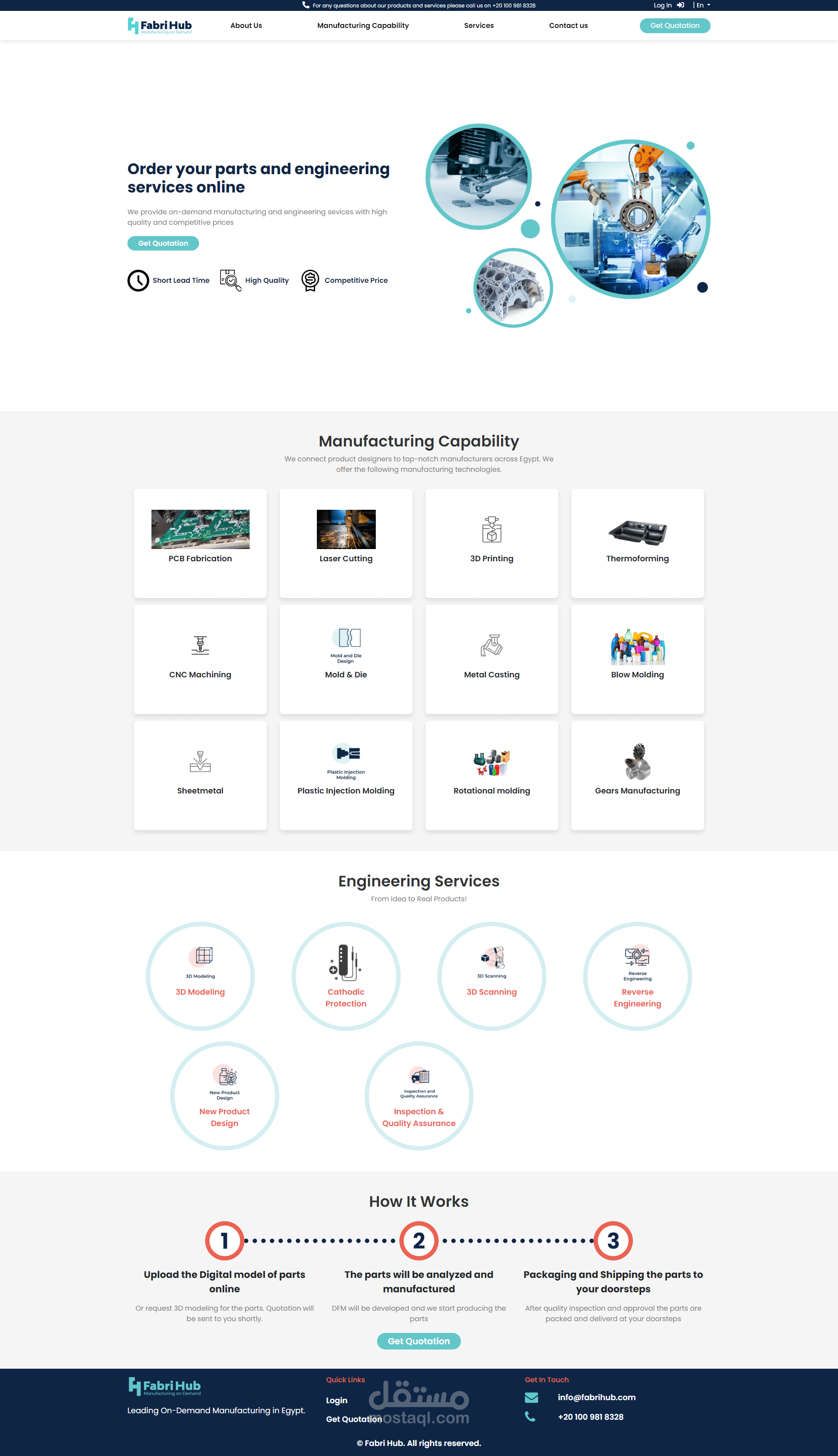 Business and UI for FabriHub.com