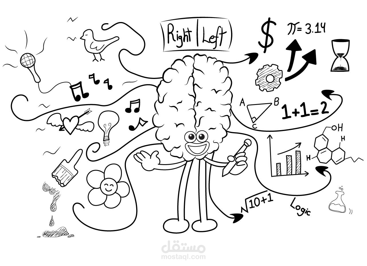 رسم سكتش توضيحي