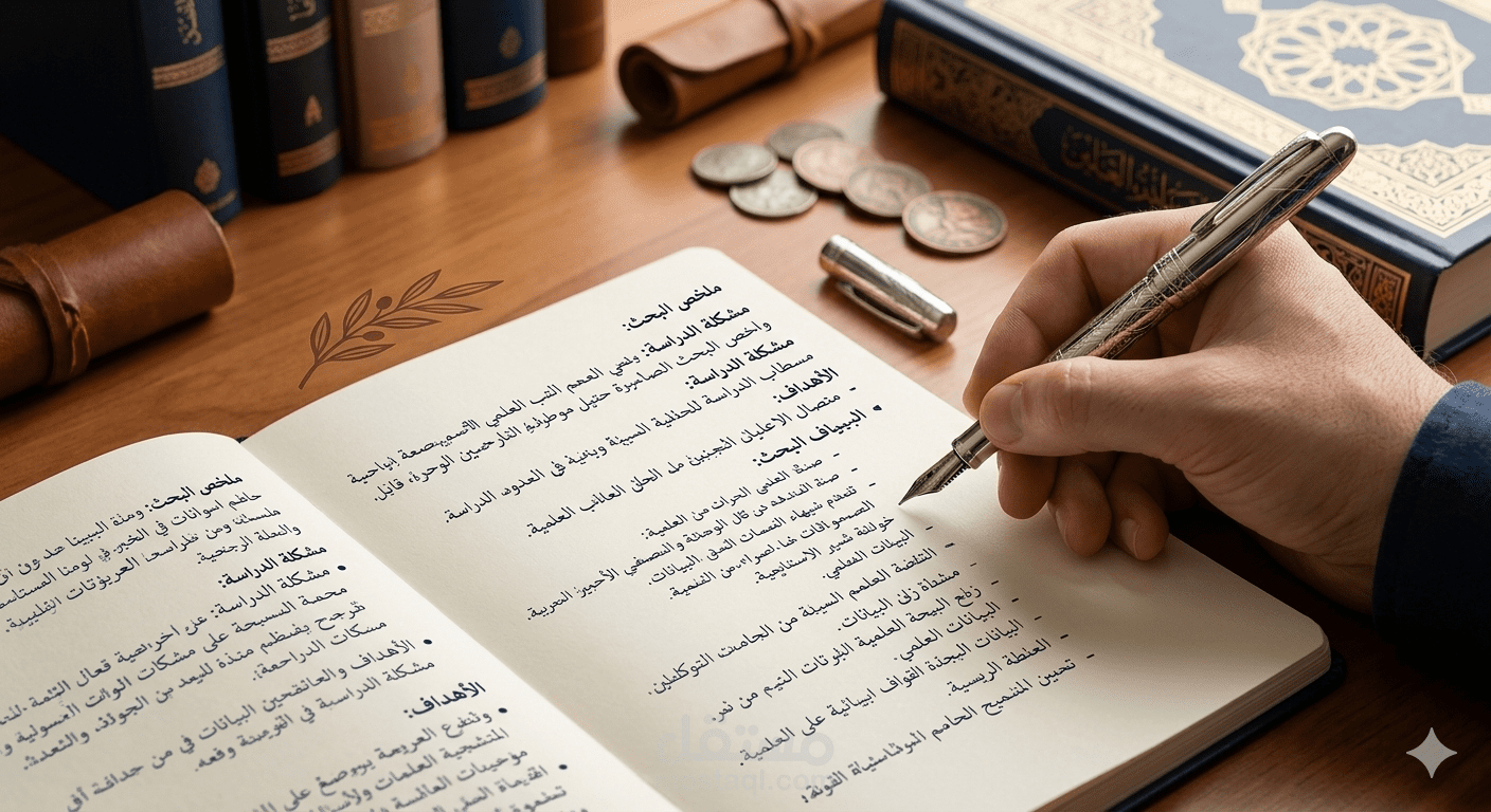 إعداد وكتابة الأبحاث العلمية، ومشاريع التخرج ، والتقارير