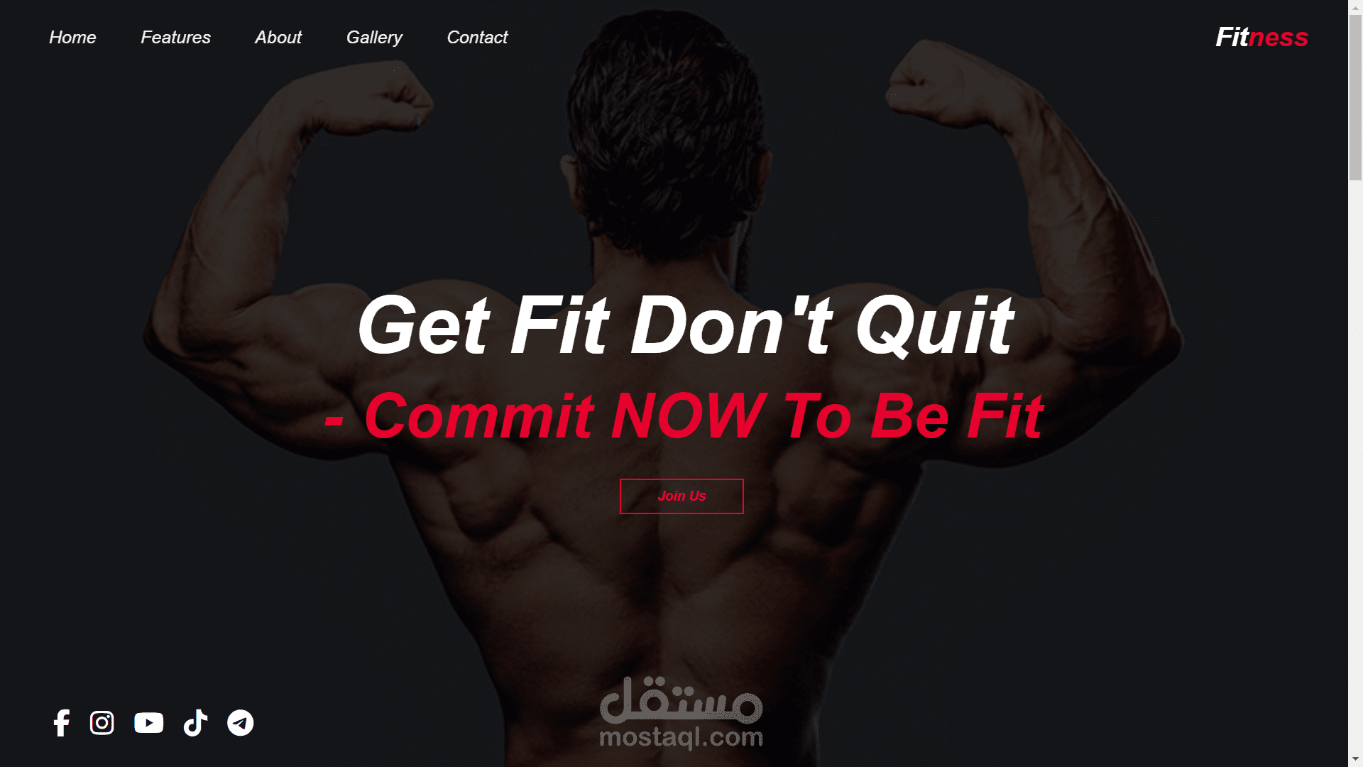 responsive fitness website