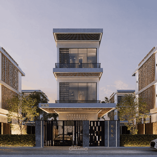 تصميم وإظهار معماري لفيلا سكنية فاخرة - داماك هيلز، دبي