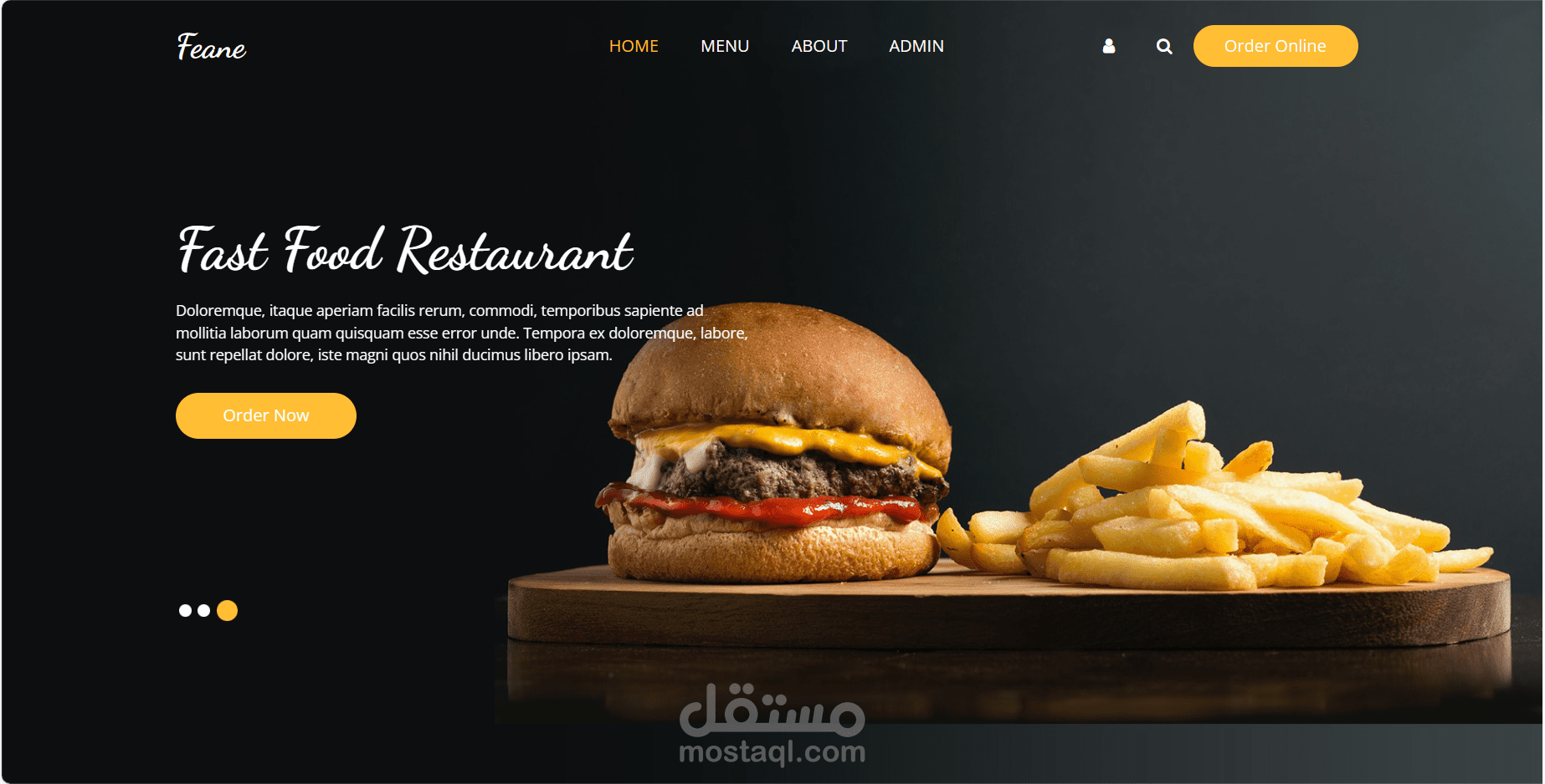 موقع مطعم باسلوب عصري مبتكر يرشح قائمة طعام