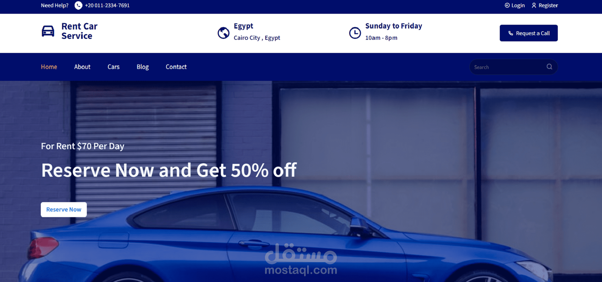 Car Rental Website