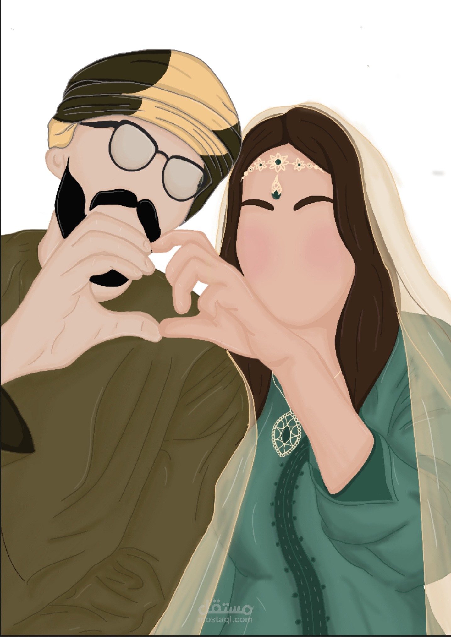 رسم شخصيات رقمي