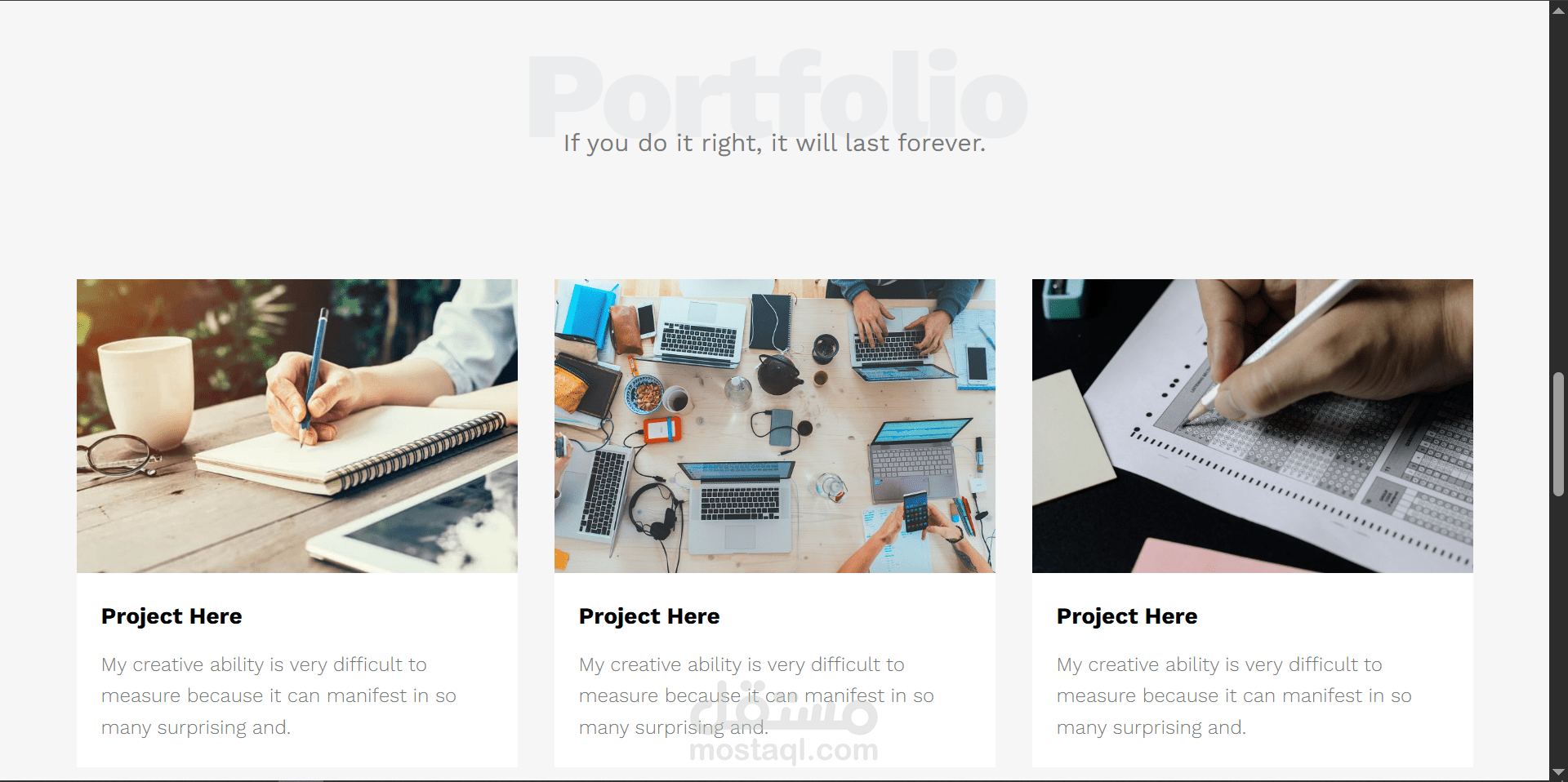 Creative Agency Landing Page