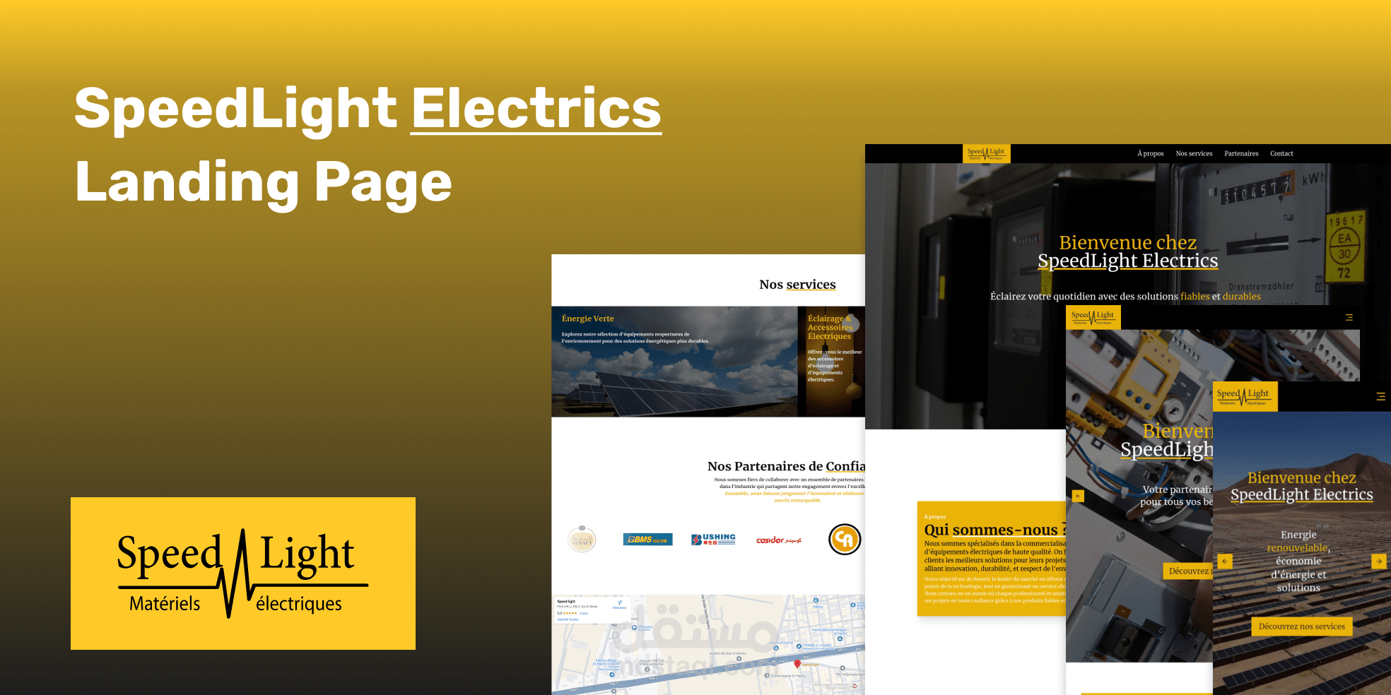 SpeedLight Electrics Landing Page
