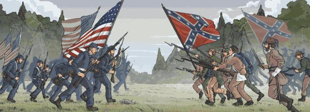 Civil war in USA - PowerPoint presentation.