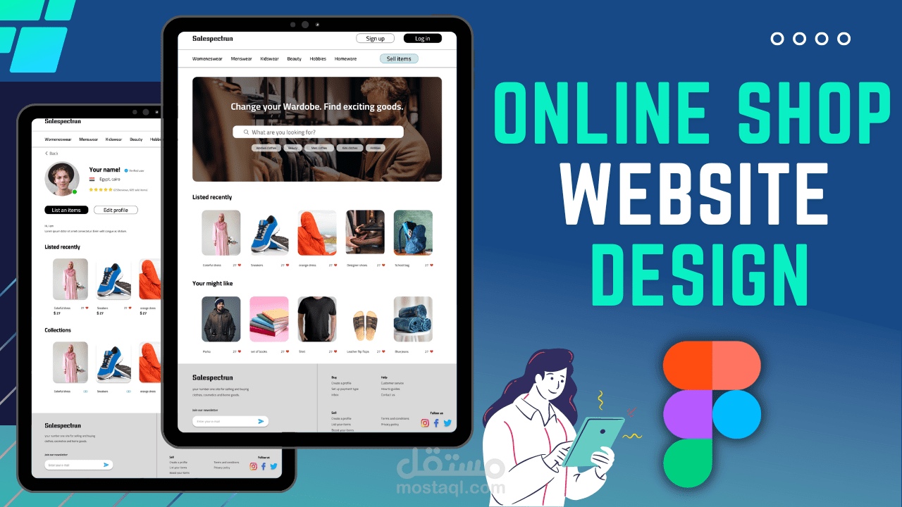 Online Shopping website design