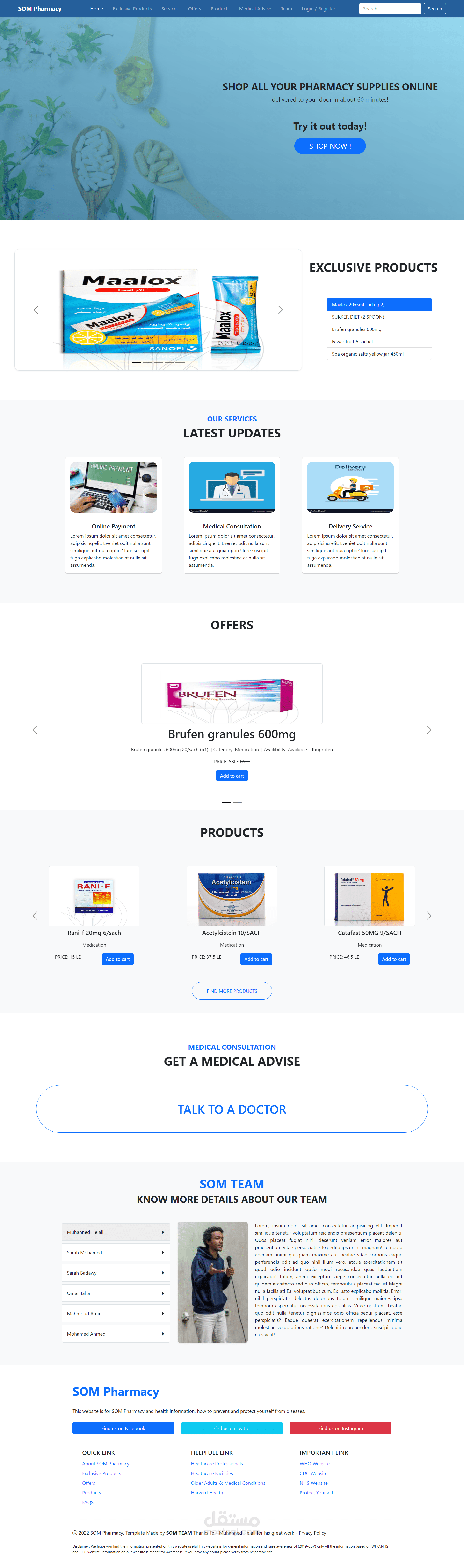 Pharmacy Website