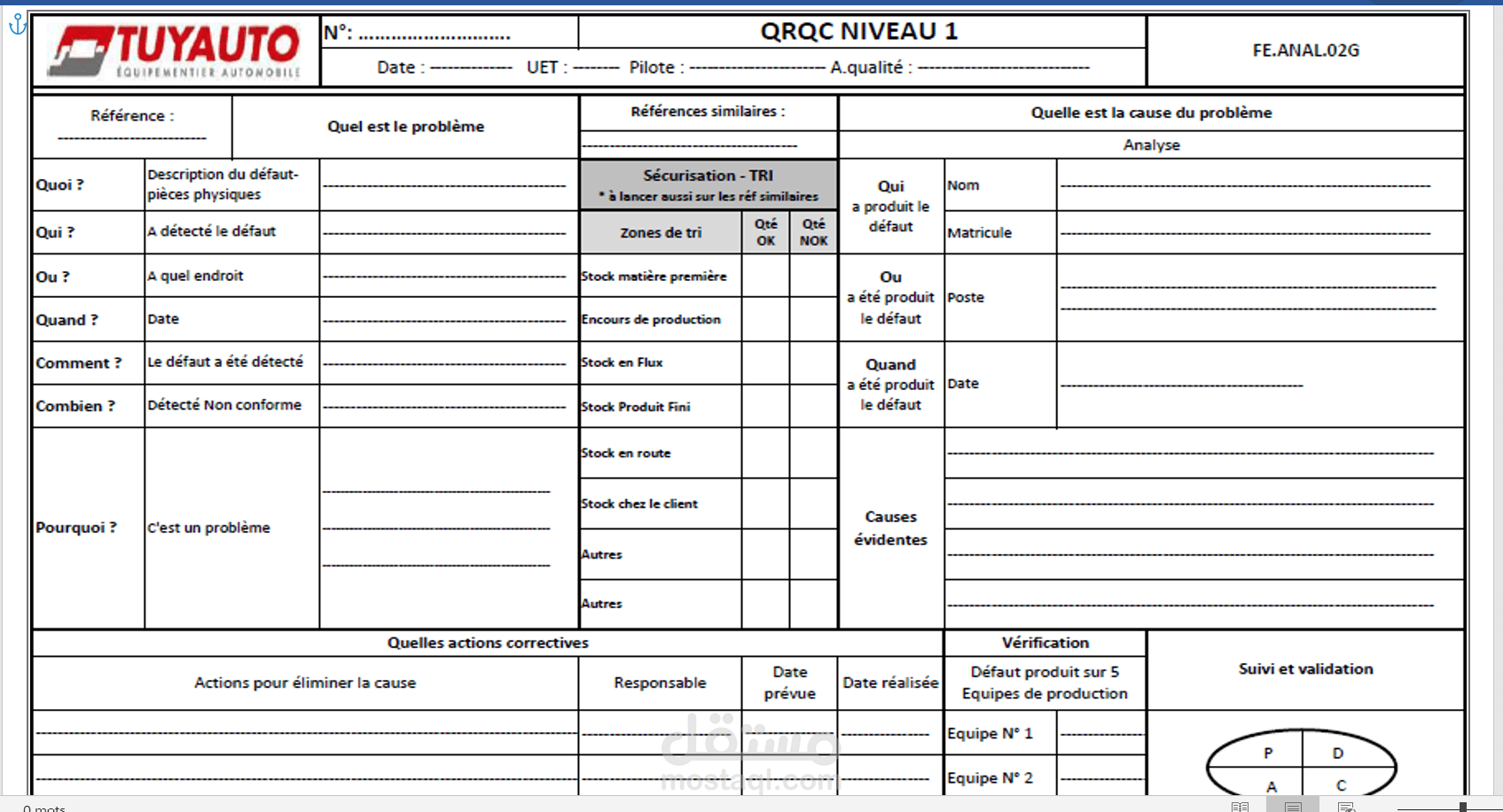 إنشاء ملف word