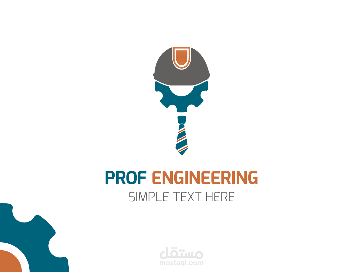نموذج تصميم شعار للاعمال الهندسية