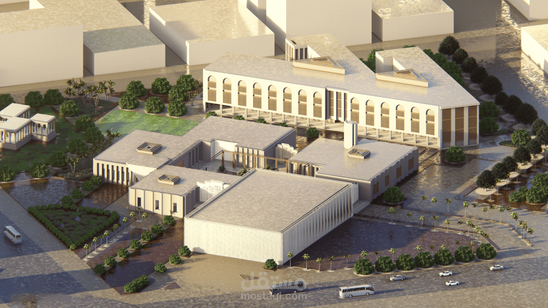 مشروع مبنى اعداد القادة بالعاصمة الادارية الجديدة