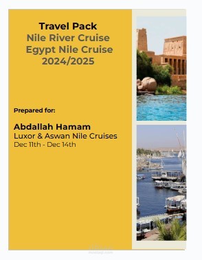 Travel Pack Nile River Cruise   Egypt Nile Cruise