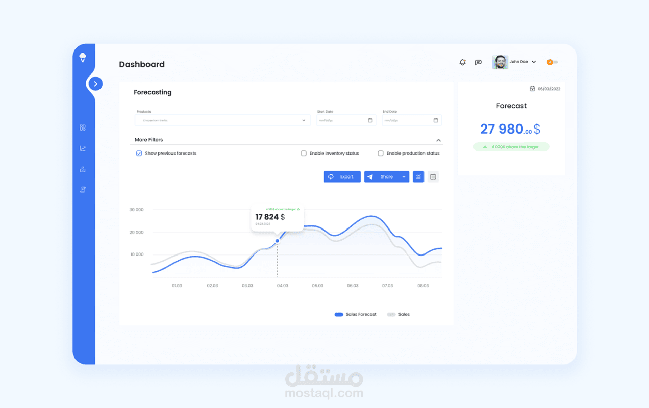 Forecasting App - UI Design