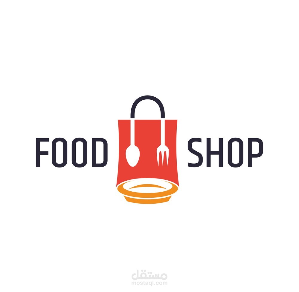 Logo about store sells food