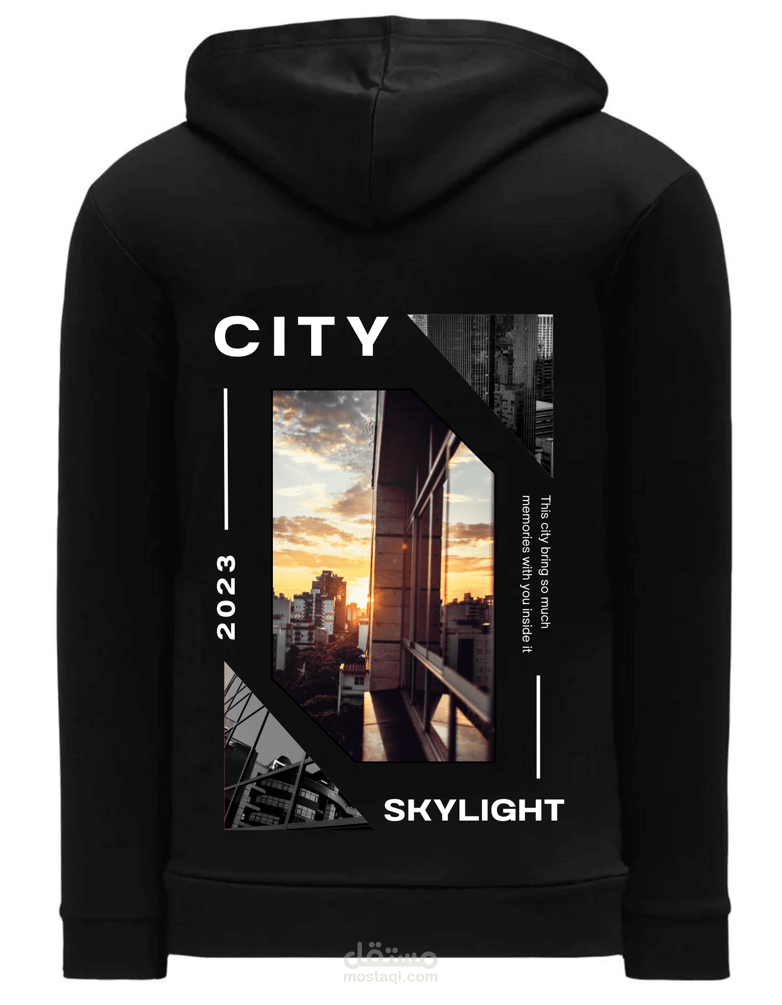 عمل ديزاين hoodie لشركة yma