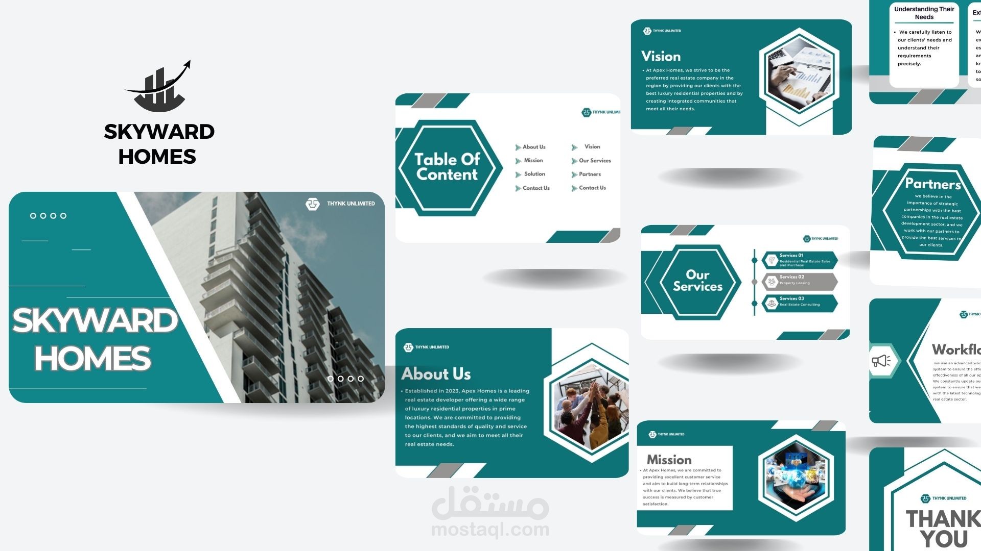 تصميم عرض تقديمي لعرض فكرة على المستثمرين وبعض العملاء