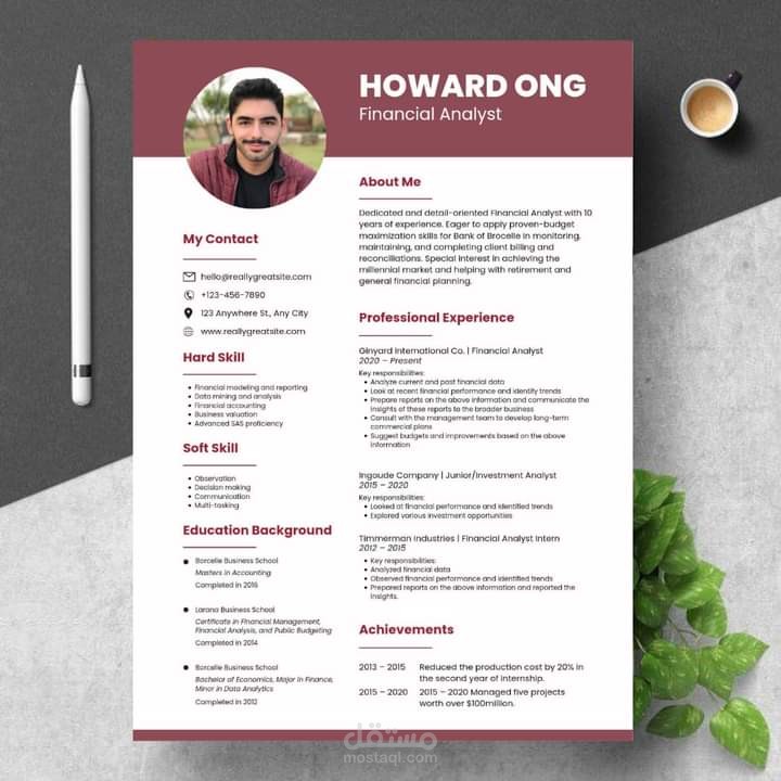 كتابة وتصميم سيرة ذاتية باحترافية ضمن المعايير العالمية