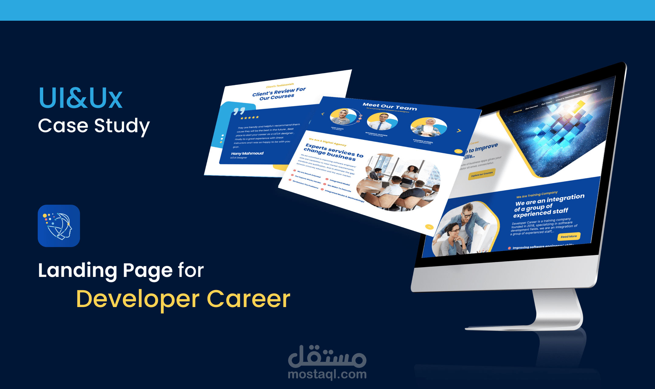 Landing Page For Developer Career