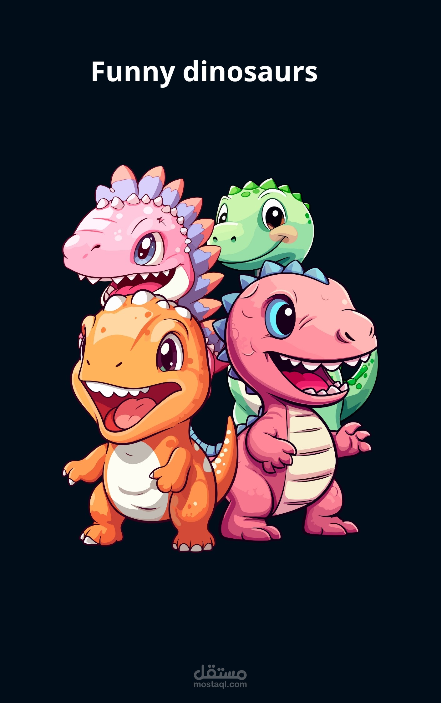 Funny dinosaurs
