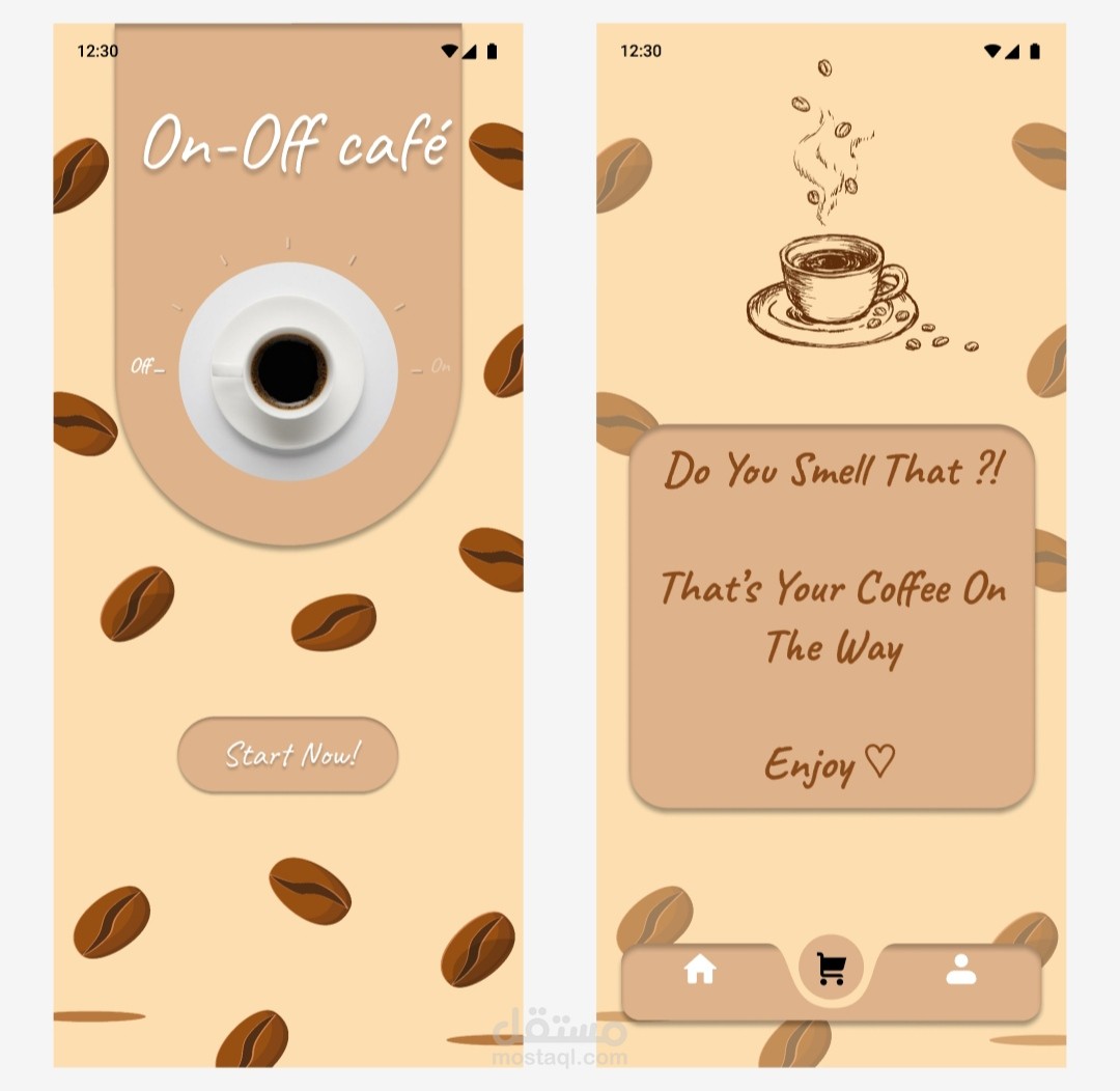 Coffee ordering app (On- Off Café)