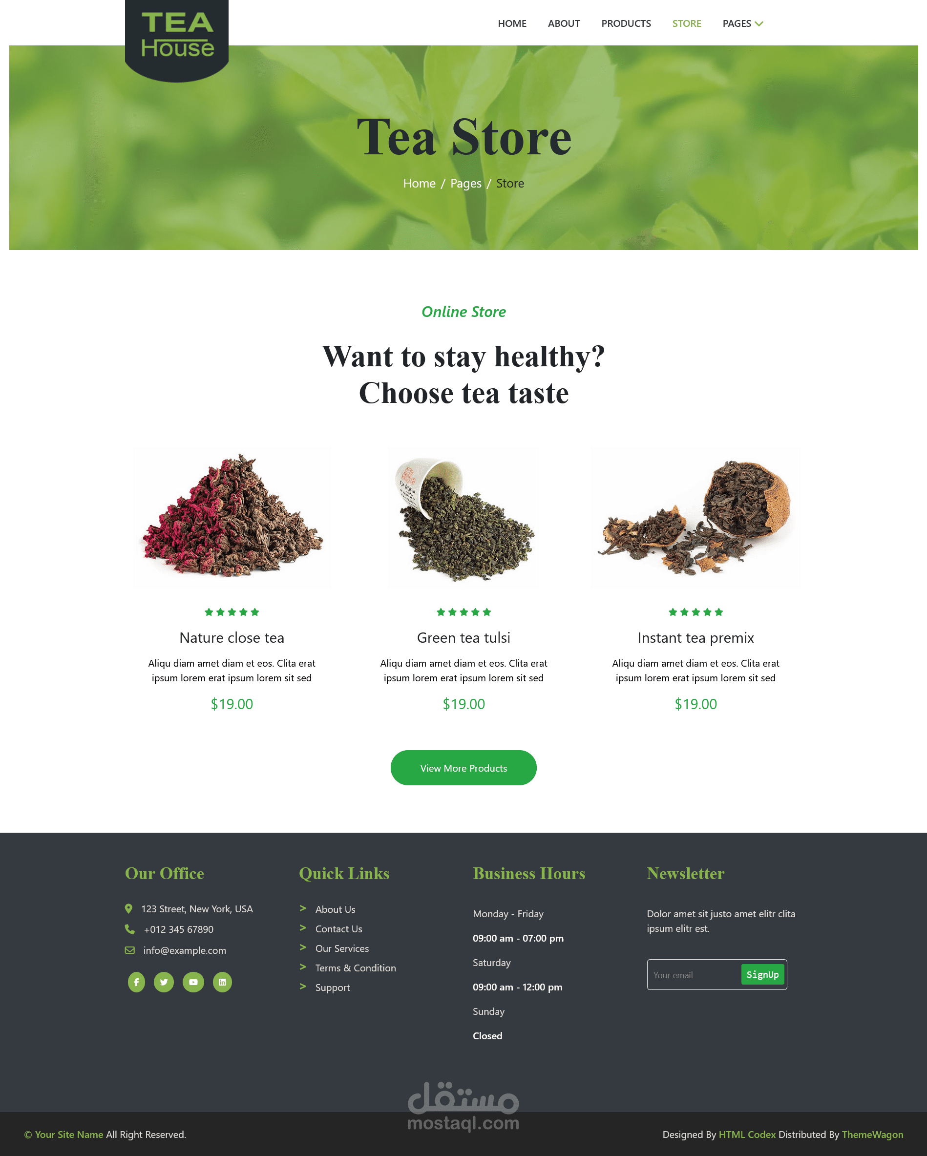 Tea store