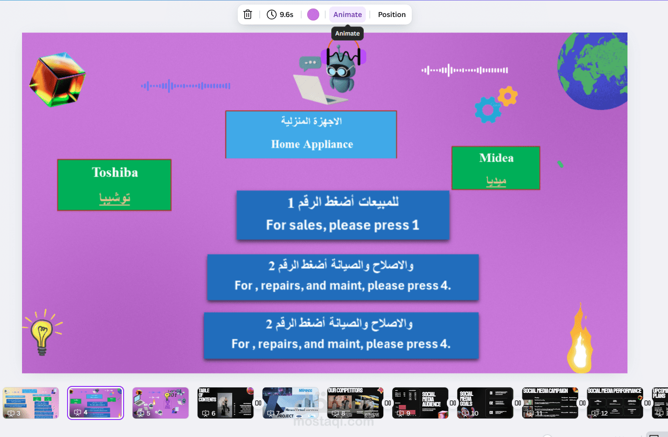 عمل PTT بالذكاء الاصطناعي لاستعراض اهميه الواتساب فى مجال العمل و التطوير