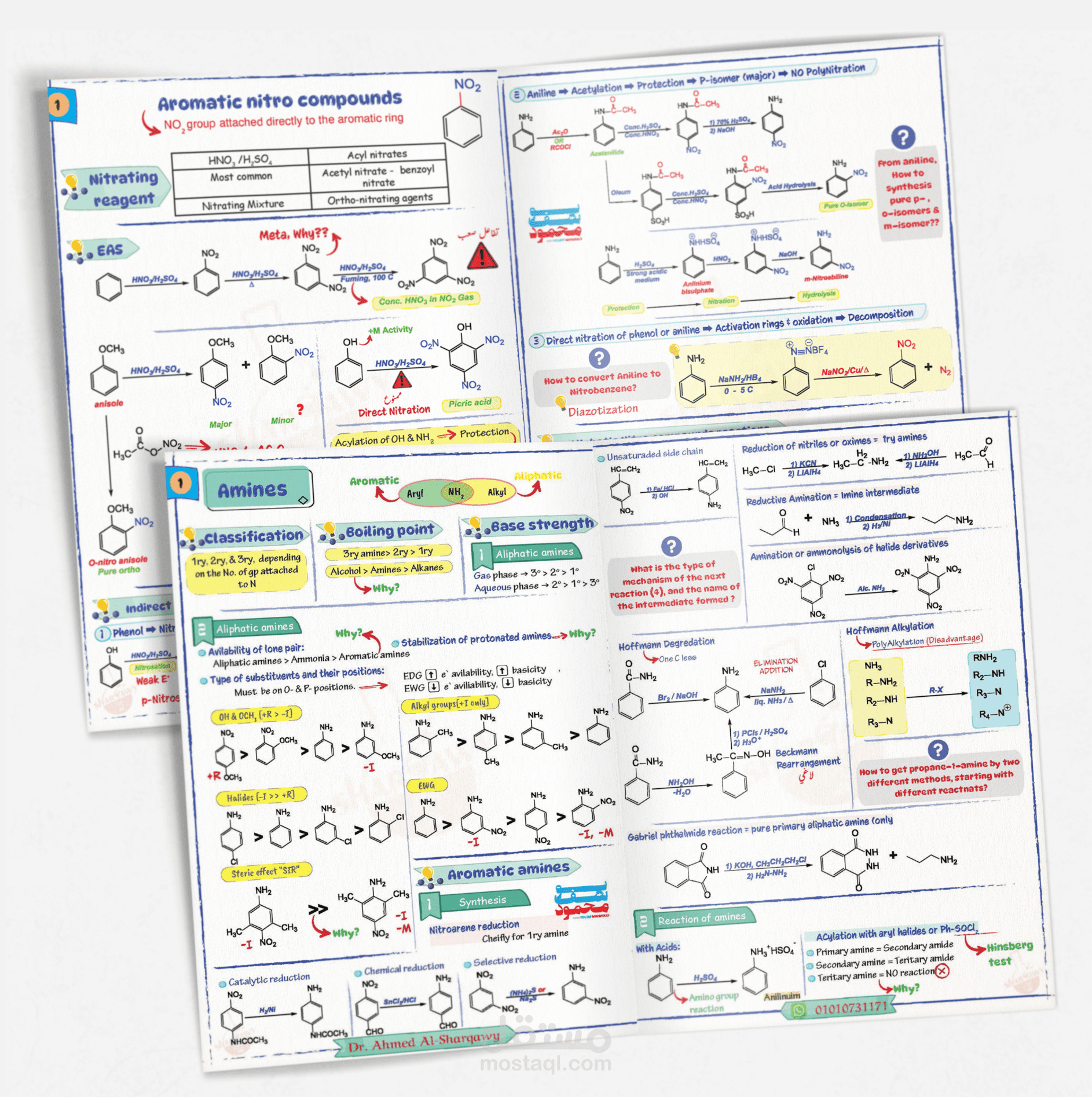 تصميم خرائط ذهنية وإنفوجرافيك للكيمياء العضوية (Organic Chemistry Visuals)