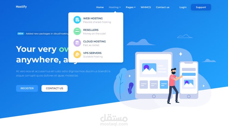 Hostify — Hosting HTML & WHMCS Template