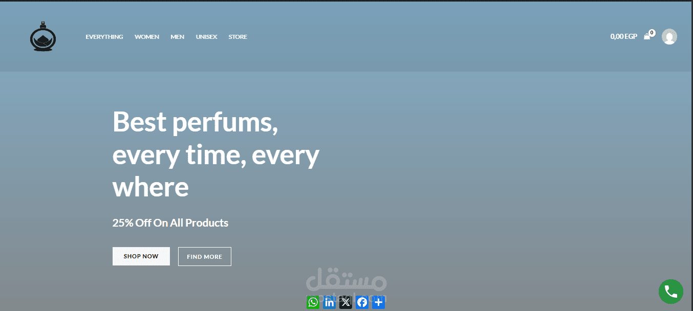 wordpress perfume store