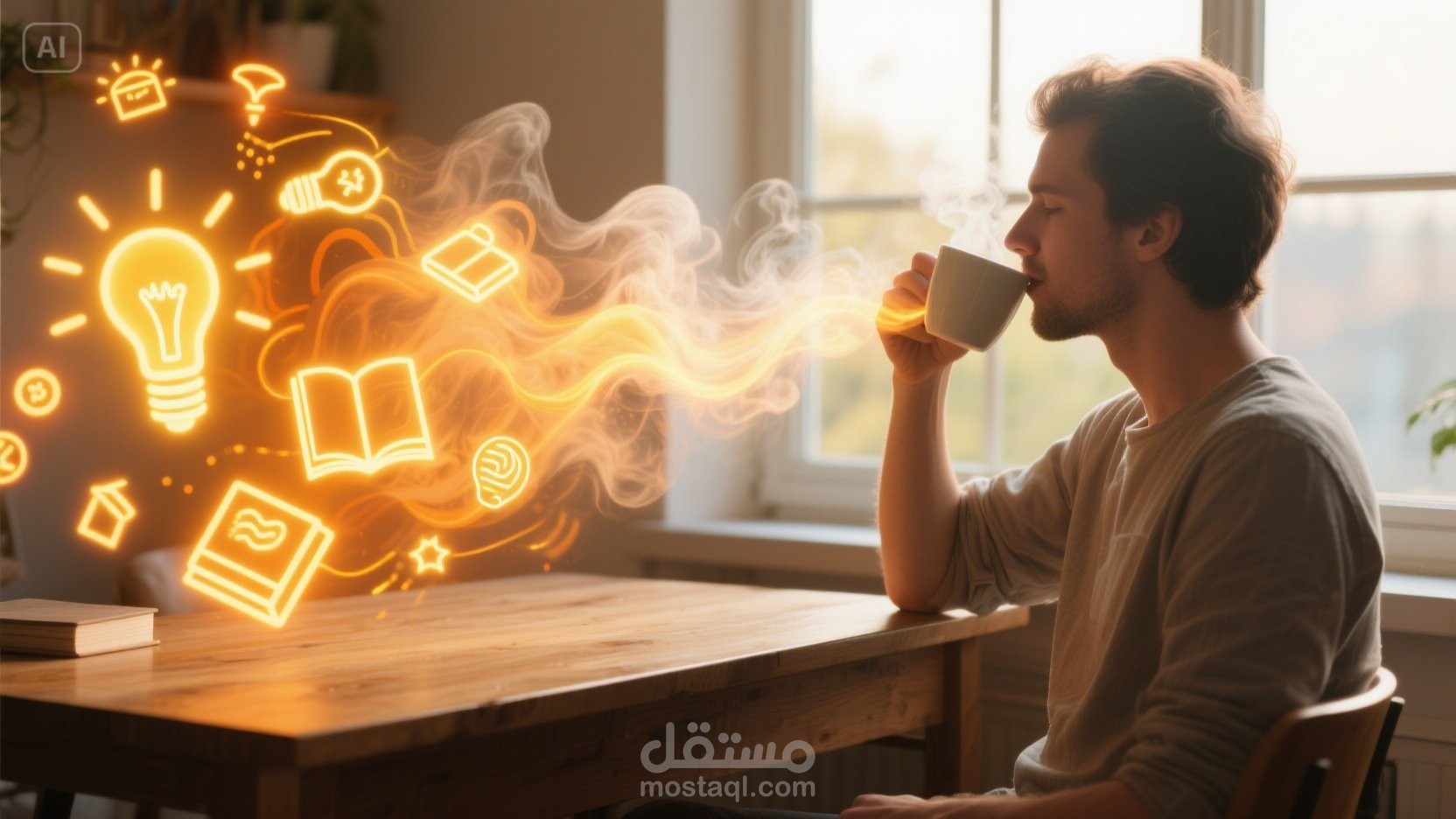 اعلان منتج قهوه انميشن