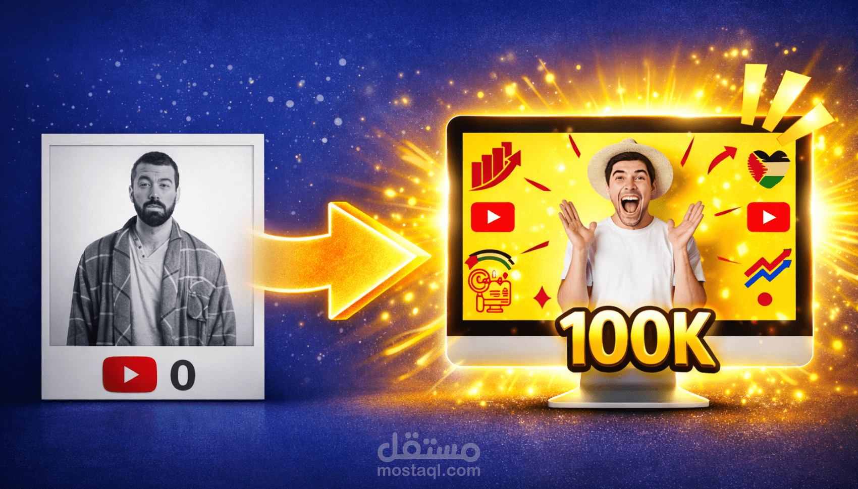 YouTube Thumbnail Design – High CTR & Eye Catching