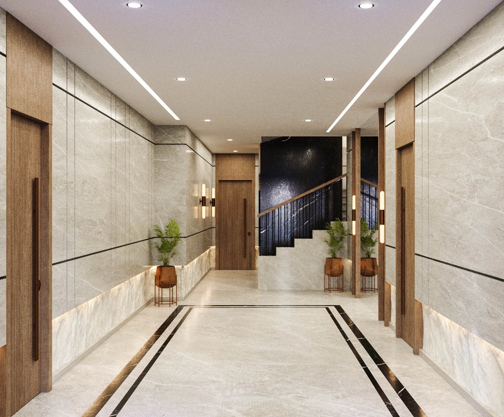 مدخل عمارة سكنية