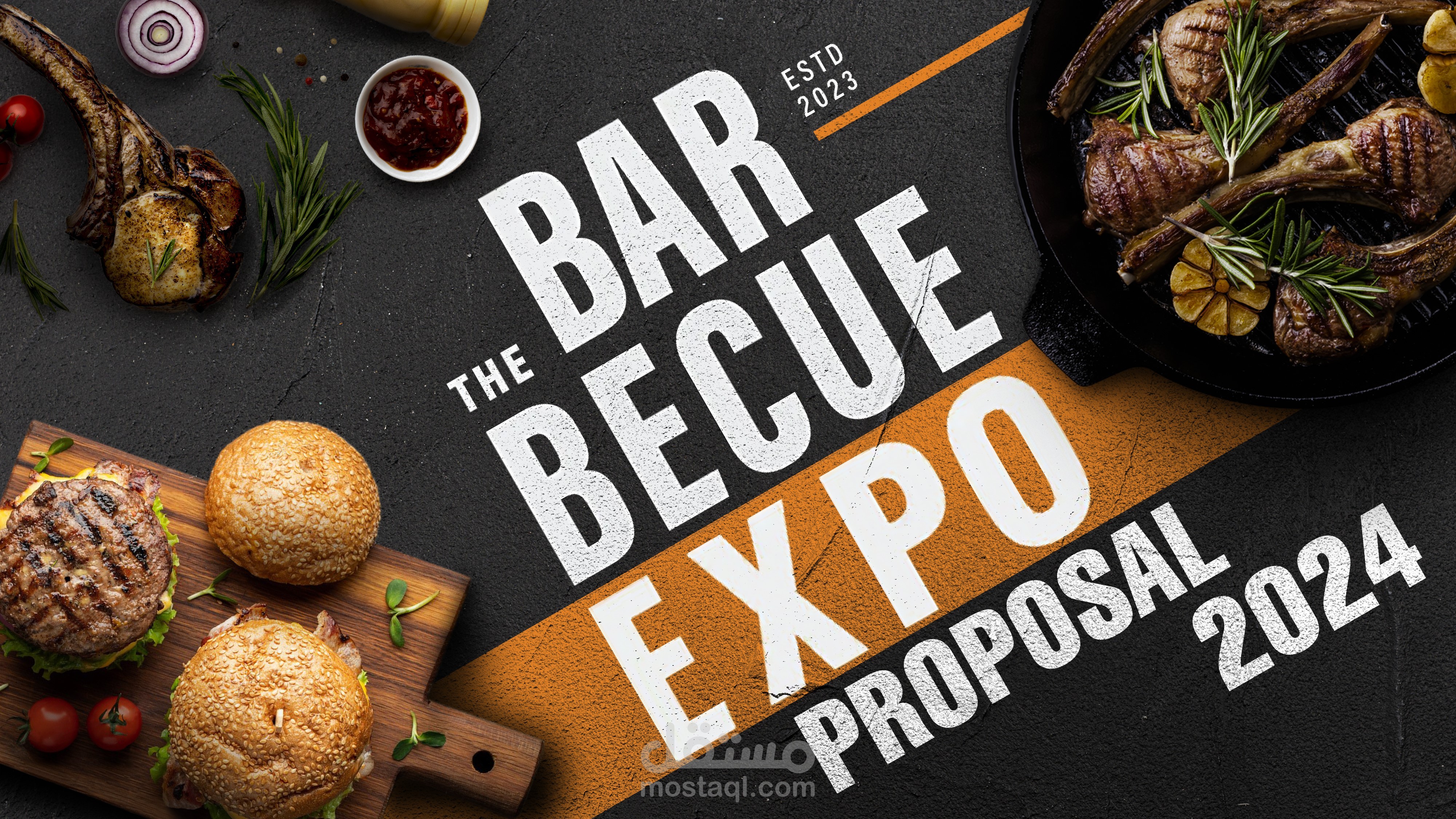 تصميم مقترح عرض تقديمى (BBQ EXPO)