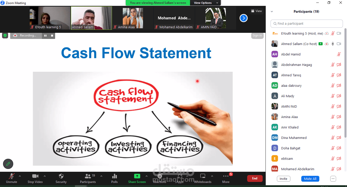 تنسيق برامج تدريبية عن بعد